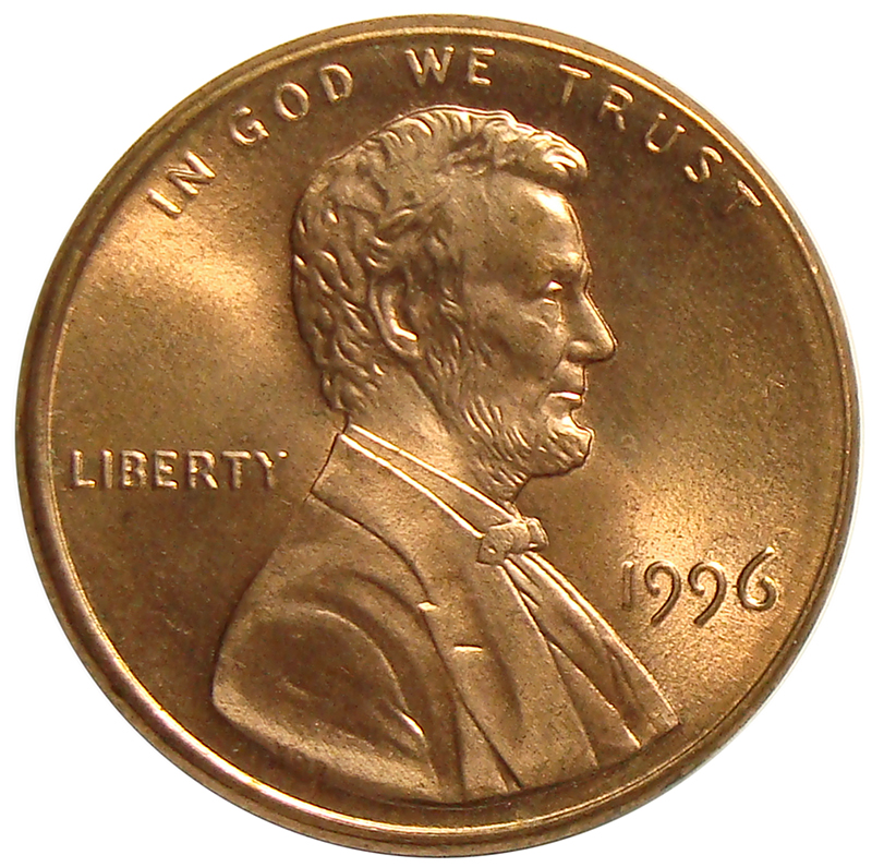 Moneda Estados Unidos 1 Centavo 1996 P Lincoln - Numisfila