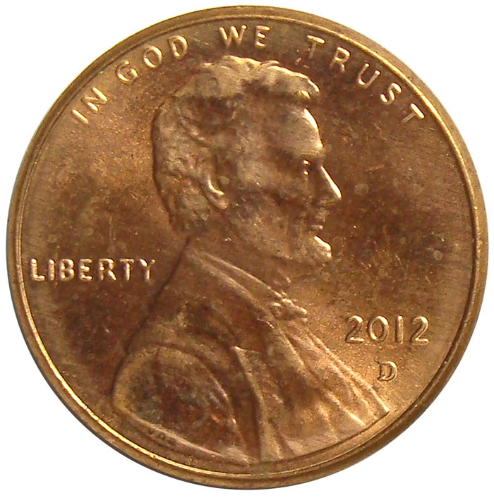 Moneda Estados Unidos 1 Centavo 2012 Lincoln  - Numisfila