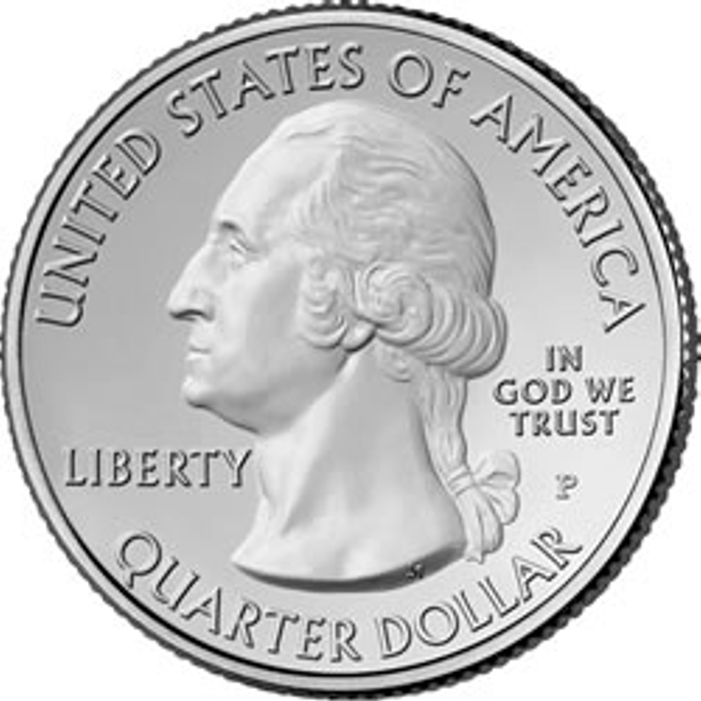 Moneda Estados Unidos ¼ Dolar 2010 "P" Washington, Gran Cañon  - Numisfila