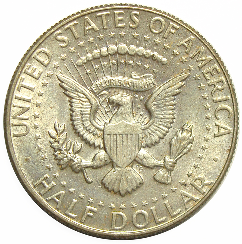 Moneda Plata EEUU ½ Dolar 1966 - 1968 Kennedy  - Numisfila