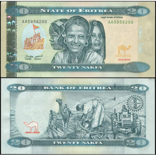 Billete Eritrea 20 Nafka 2012 (2014)  - Numisfila