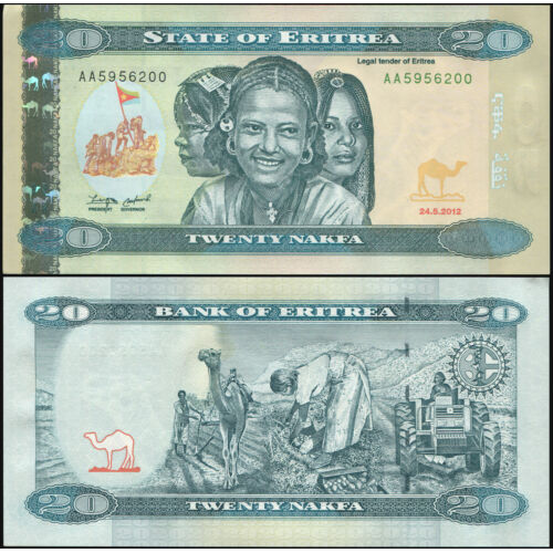 Billete Eritrea 20 Nafka 2012 (2014) - Numisfila