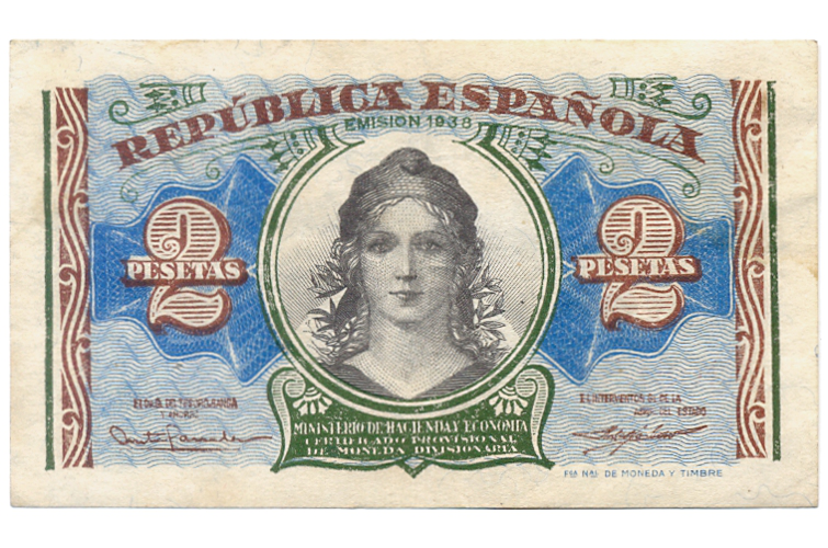 Billete España 2 Pesetas 1938  - Numisfila