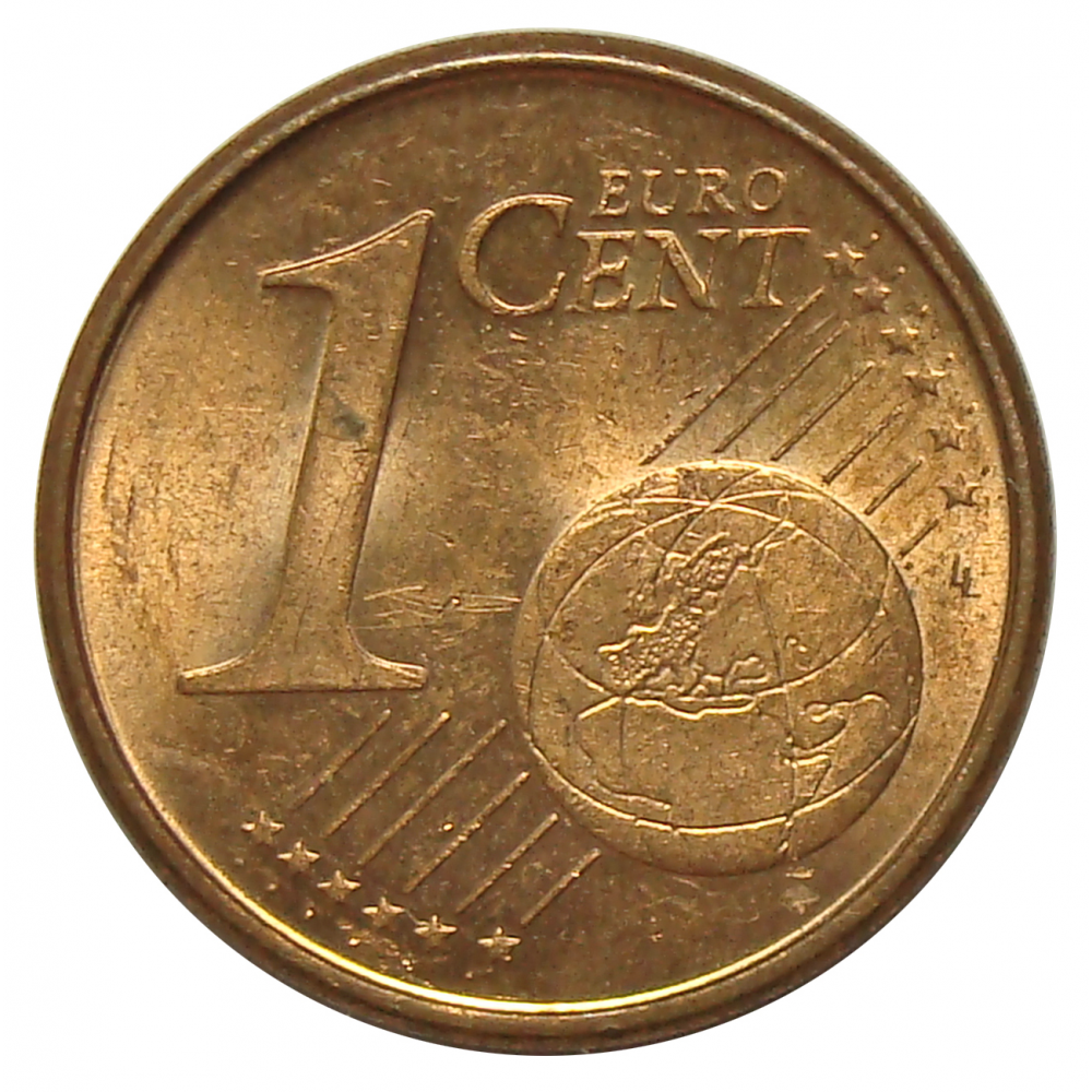 Moneda España 1 Centavo Euro 1999-2005 Catedral Santiago Compostela  - Numisfila