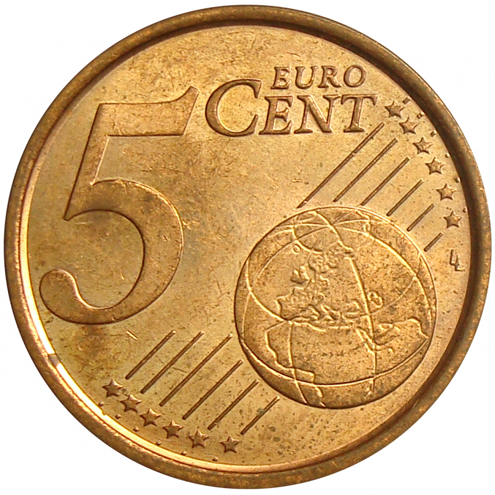 Moneda España 5 Centavos de Euro 2004-2005  - Numisfila