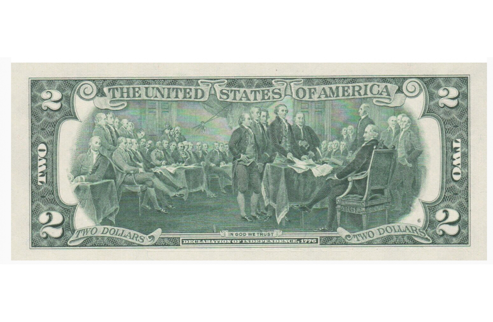 Billete E.E.U.U. 2 Dolares 2017 Thomas Jefferson  - Numisfila