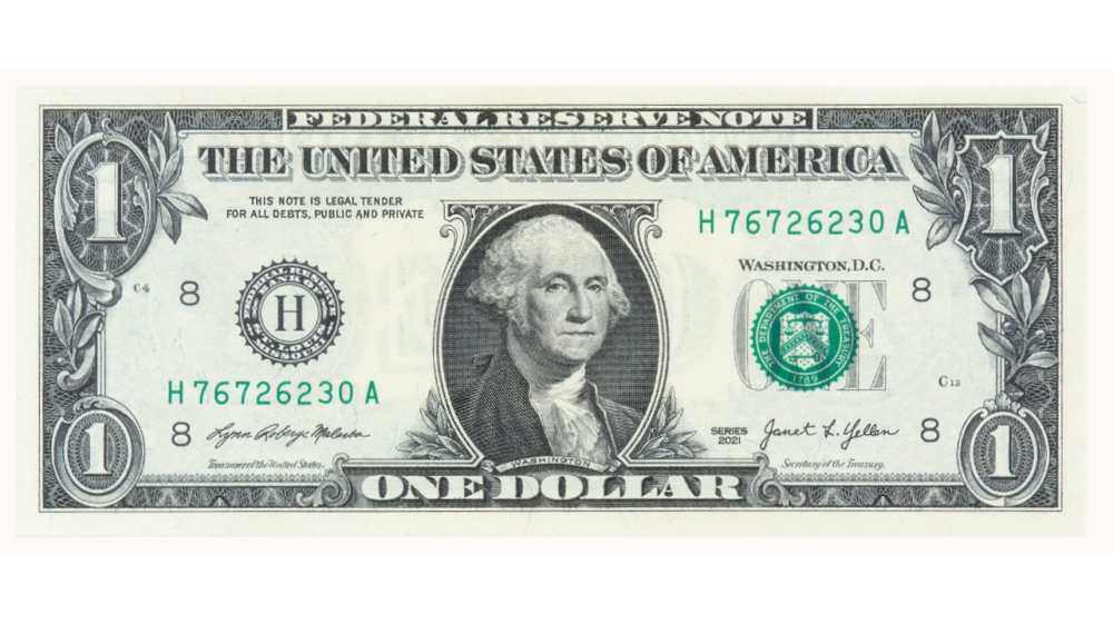 Billete E.E.U.U. 1 Dólar 2021 - Numisfila