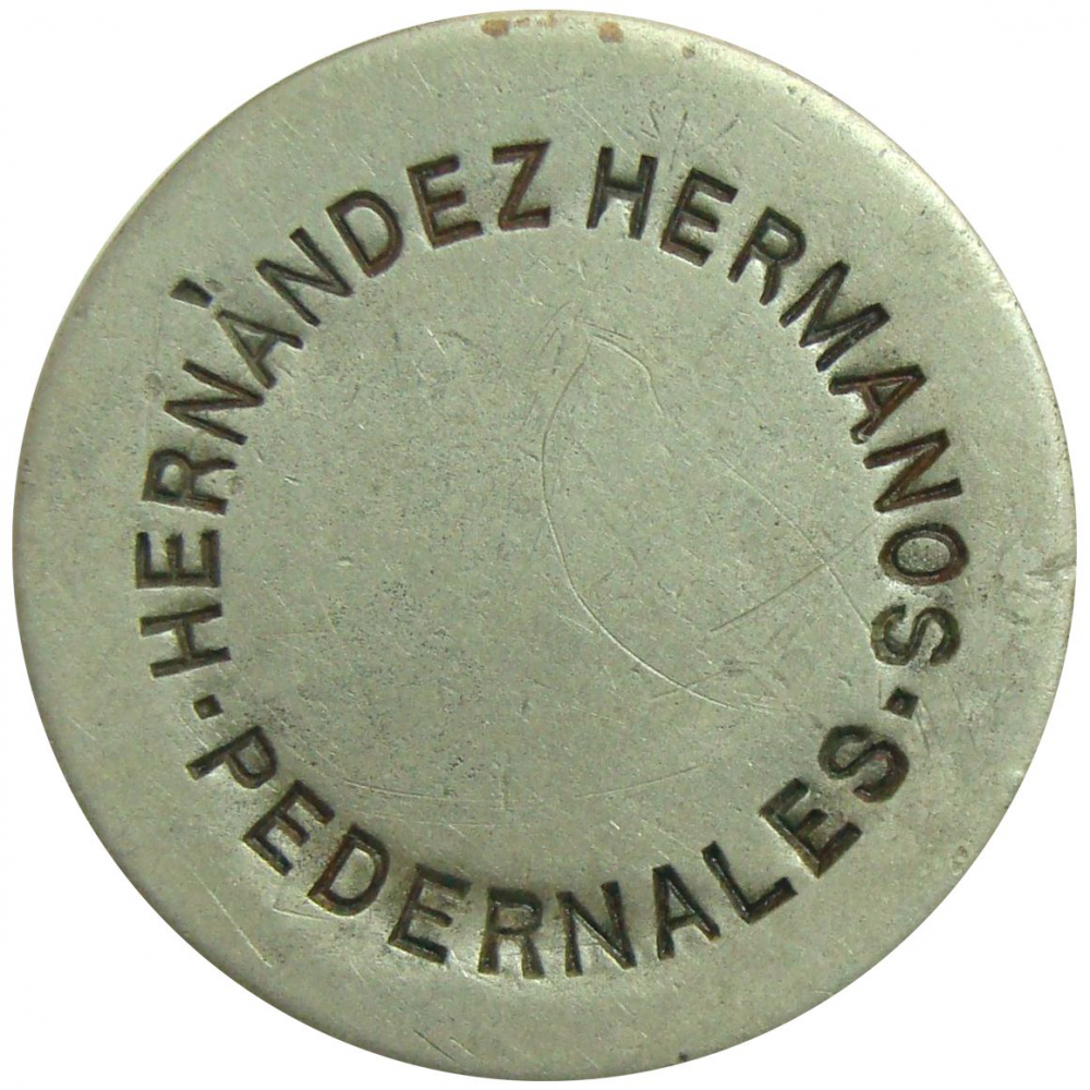 Ficha Hernandez Hermanos 2 Reales 1902  - Numisfila