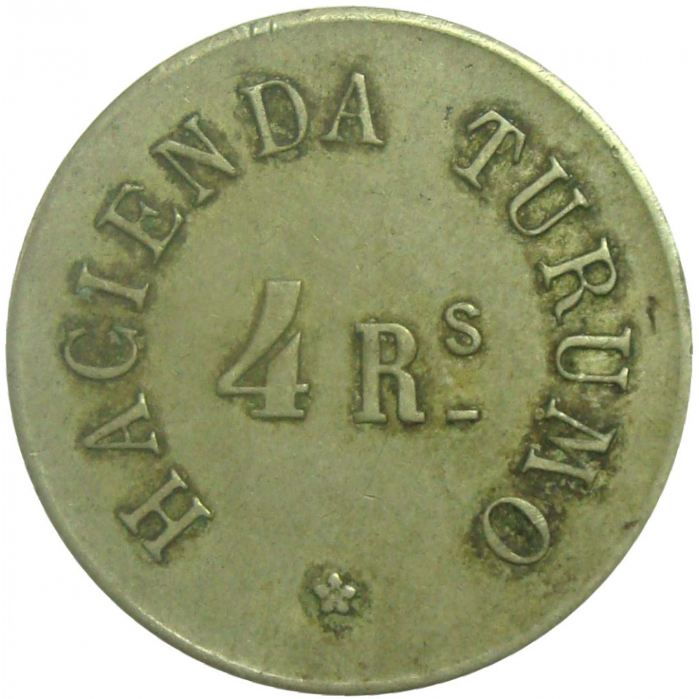 Ficha 4 Reales Hda Turumo Hermanos Gomez - Numisfila