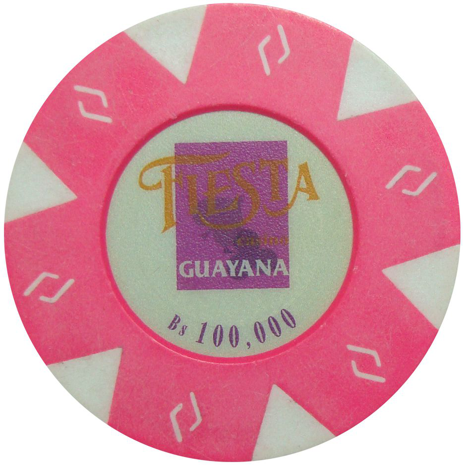 Ficha Fiesta Casino Guayana 100.000 Bolivares  - Numisfila