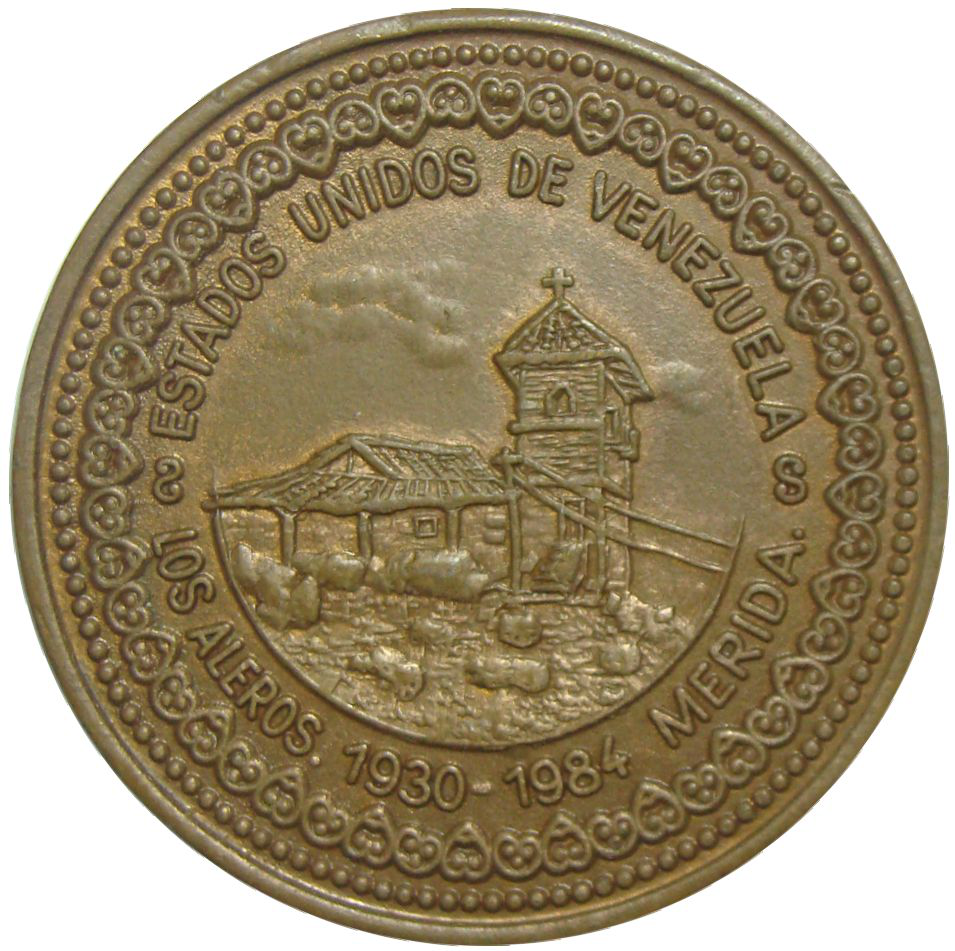 Ficha Bronce Parque Los Aleros 20 Morocotas 1984 5 Aguilas - Numisfila