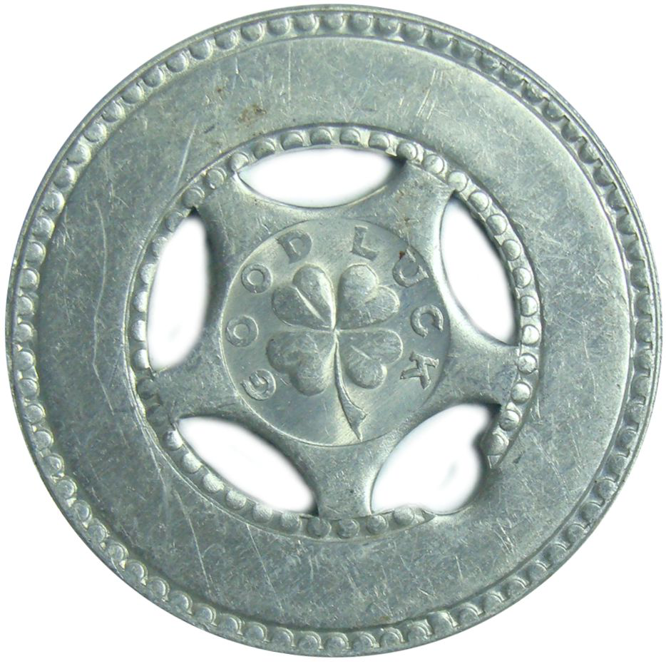 Ficha de Buena Suerte, Trebol cuatro hojas - Numisfila