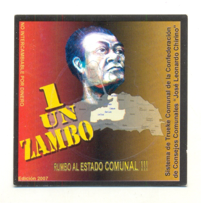 Ficha Trueque Jose L. Chirino 1 Zambo 2007 00414 - Numisfila