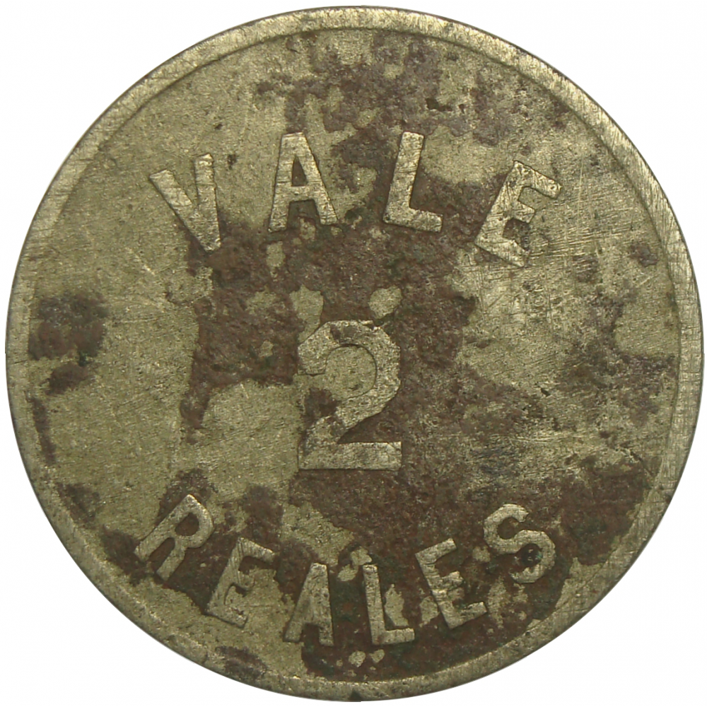 Ficha Hacienda La Carbonera 2 Reales  - Numisfila