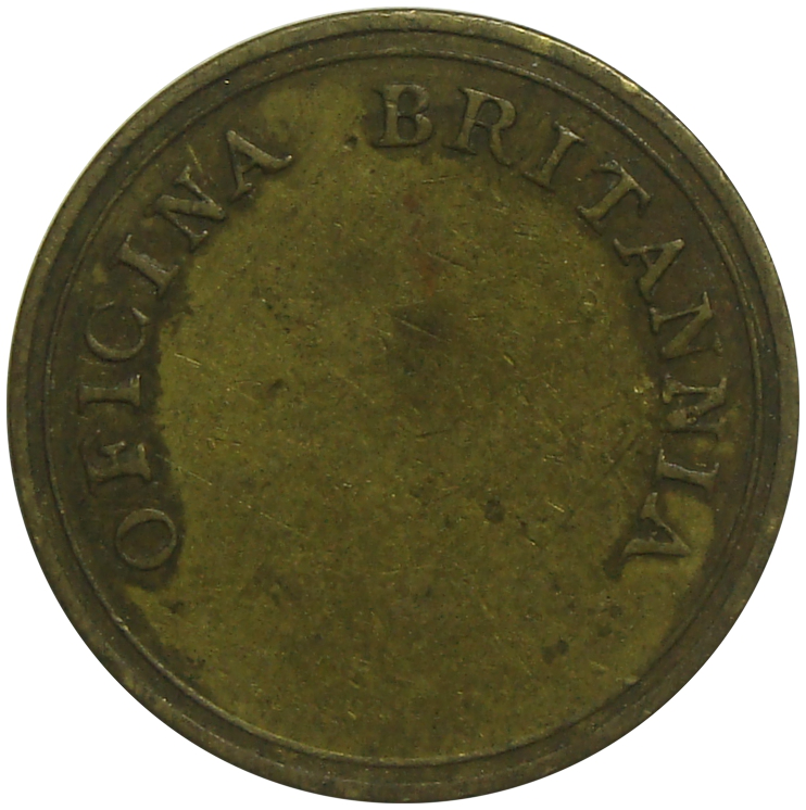 Ficha Oficina Britannia Chile 20 C Mercaderías en Pulpería  - Numisfila