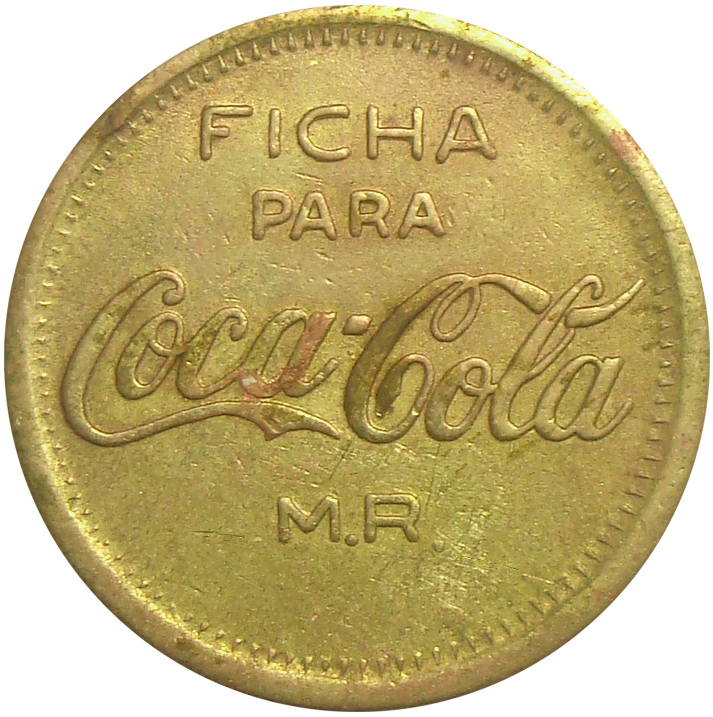 Ficha Maquina Expendedora Coca Cola  - Numisfila