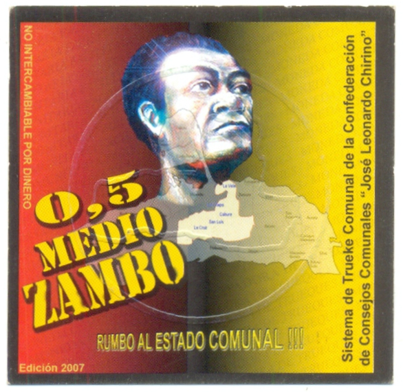 Ficha Trueque Jose L. Chirino 1 Zambo 2007 #1604 - Numisfila