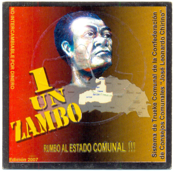 Ficha Trueque Jose L. Chirino 1 Zambo 2007 #1493 - Numisfila