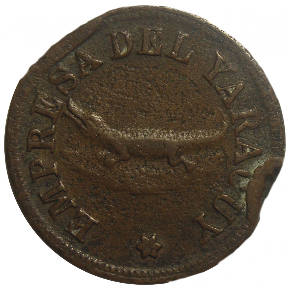 Ficha Empresa del Yaracuy J.B. Hellyer 1 Real 1858 - Numisfila