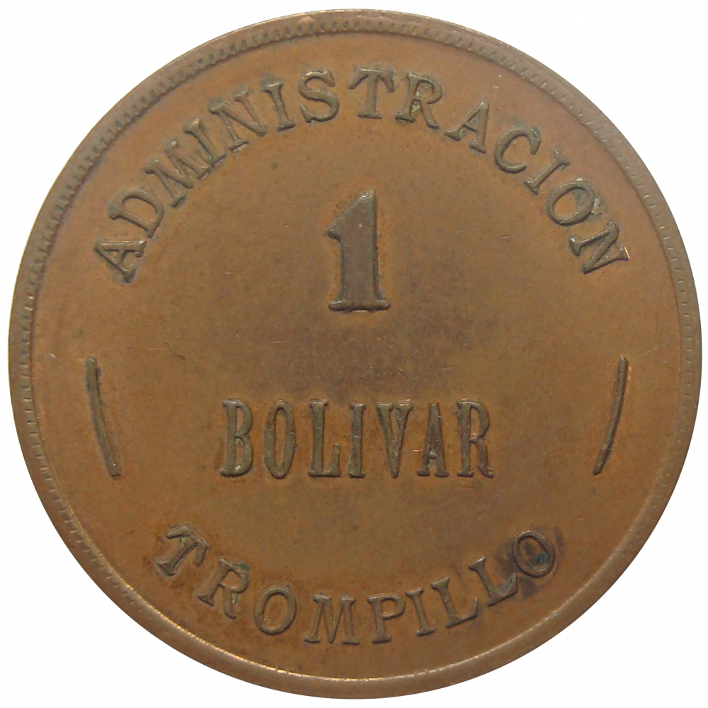Ficha Administración Trompillo 1 Bolivar - Numisfila
