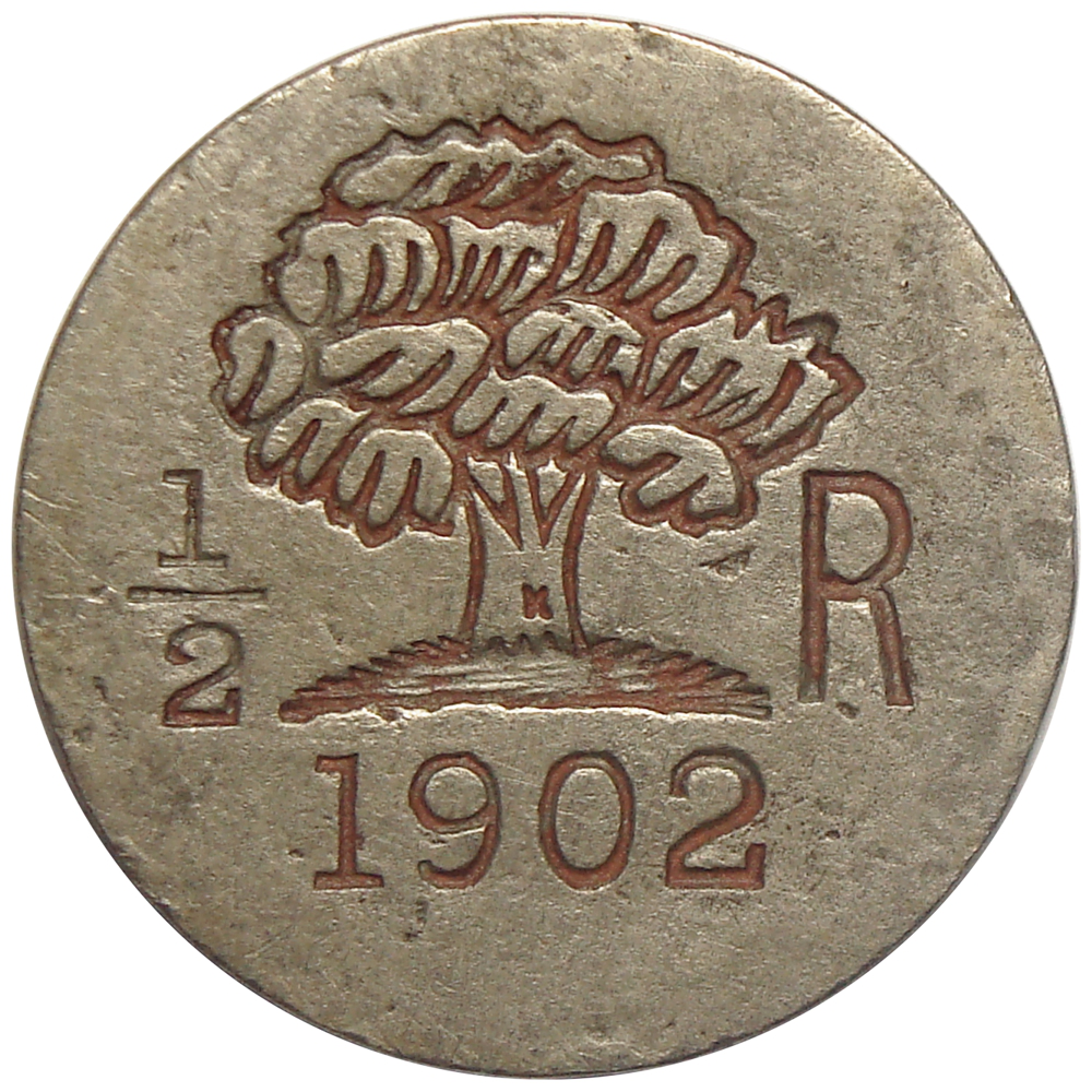 Ficha Hernández Hermanos ½ Real 1902 Pedernales - Numisfila