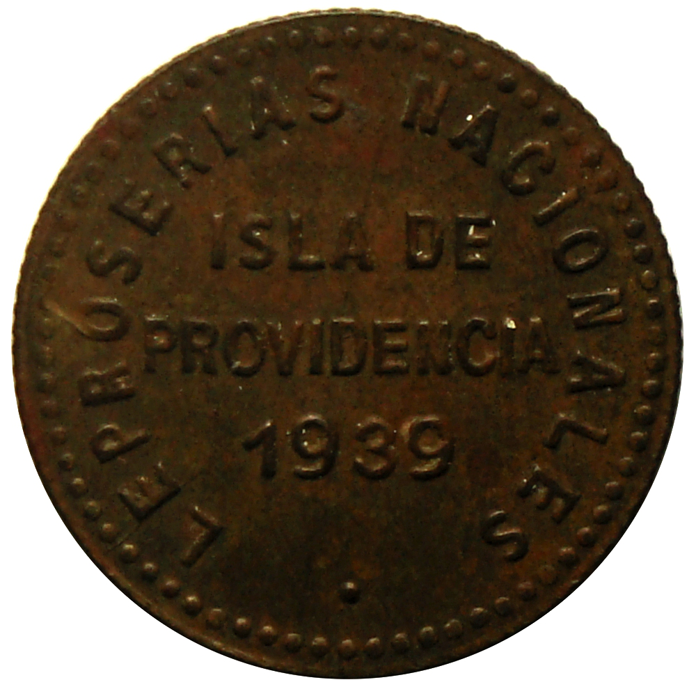 Ficha Leproserias Providencia 0,05 Bolívares 1939 - Numisfila