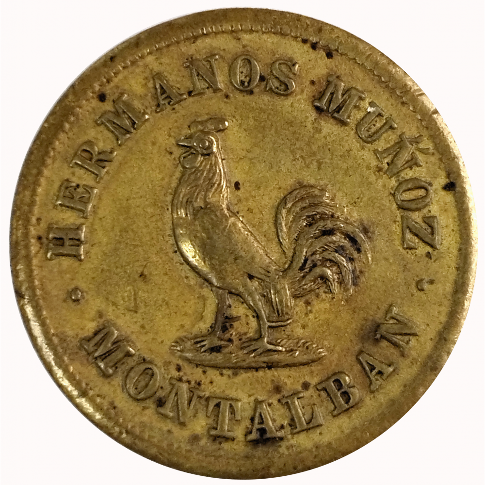 Ficha Hermanos Muñoz Montalban Vale 1/4 1864 - Numisfila