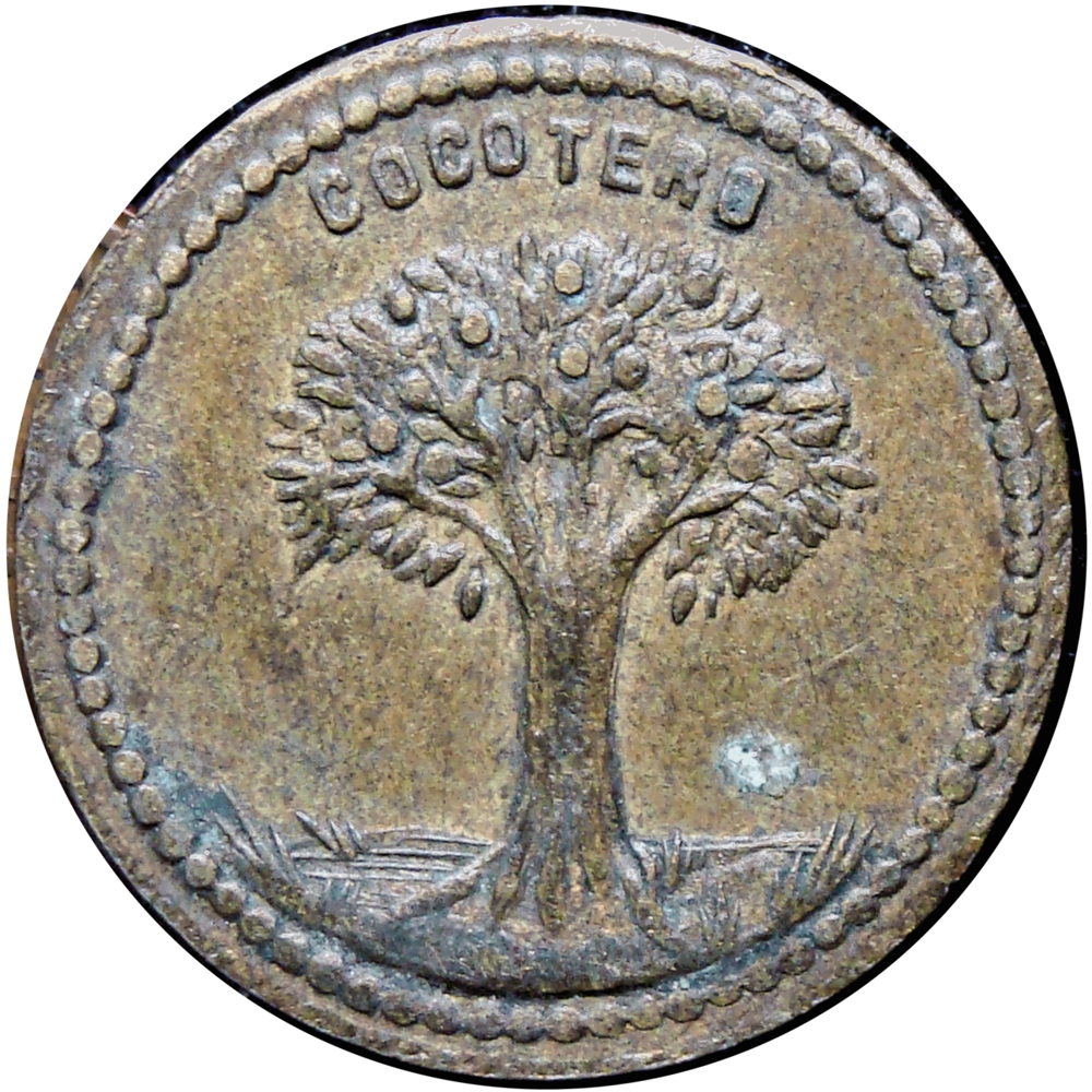 Ficha Hacienda Cocotero J. L. Gorrondona ½ Real - Numisfila