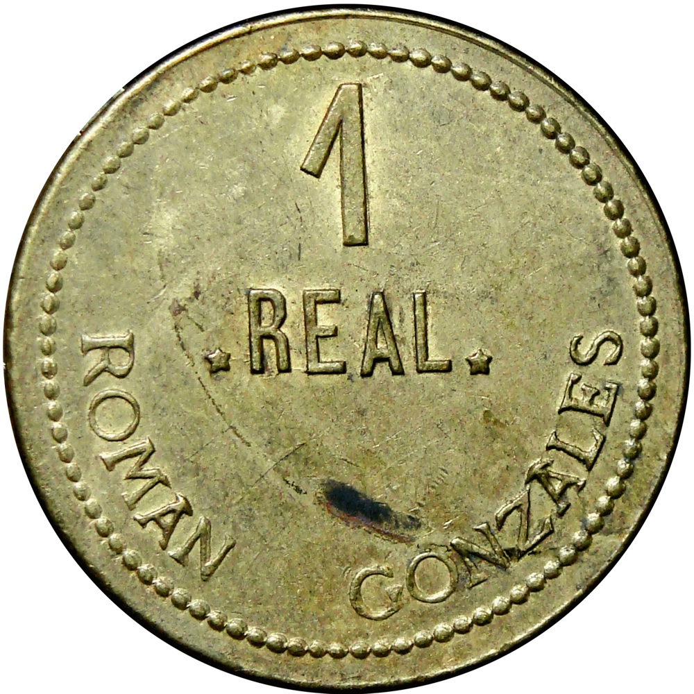 Venezuela Ficha Cachicamo Román Gonzáles 1 Real - Numisfila