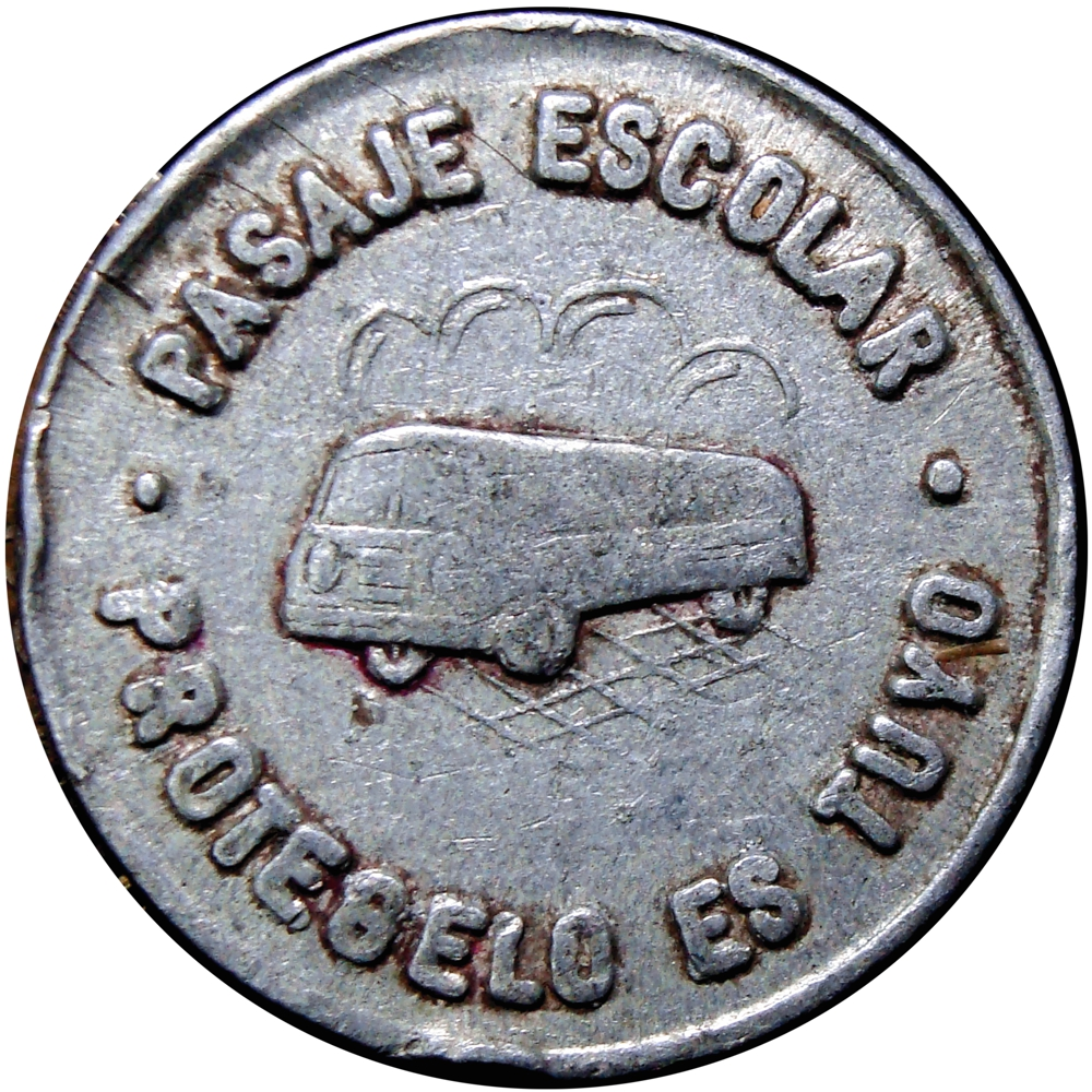 Ficha Transporte Autobuses Maracay Pasaje Escolar - Numisfila