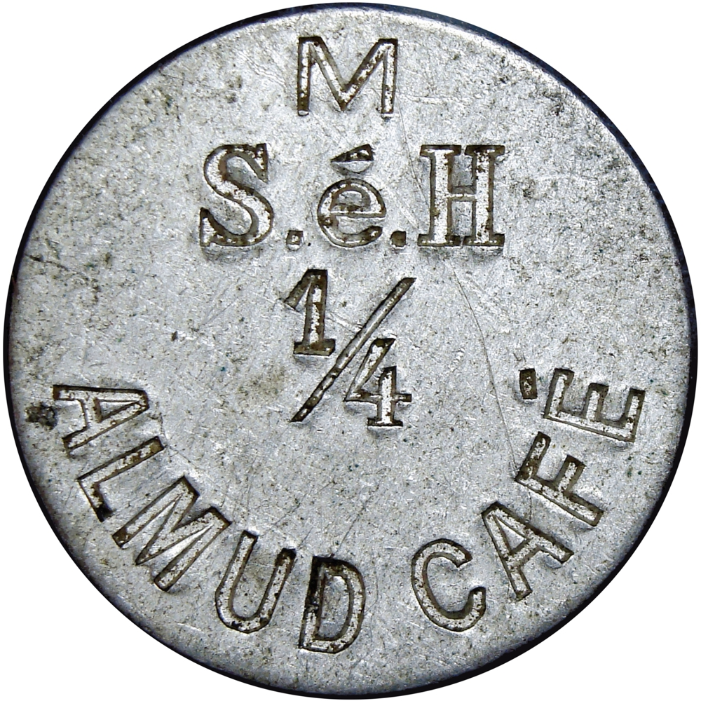 Ficha de Aluminio Segura e Hijos ¼ Almud de Café - Numisfila