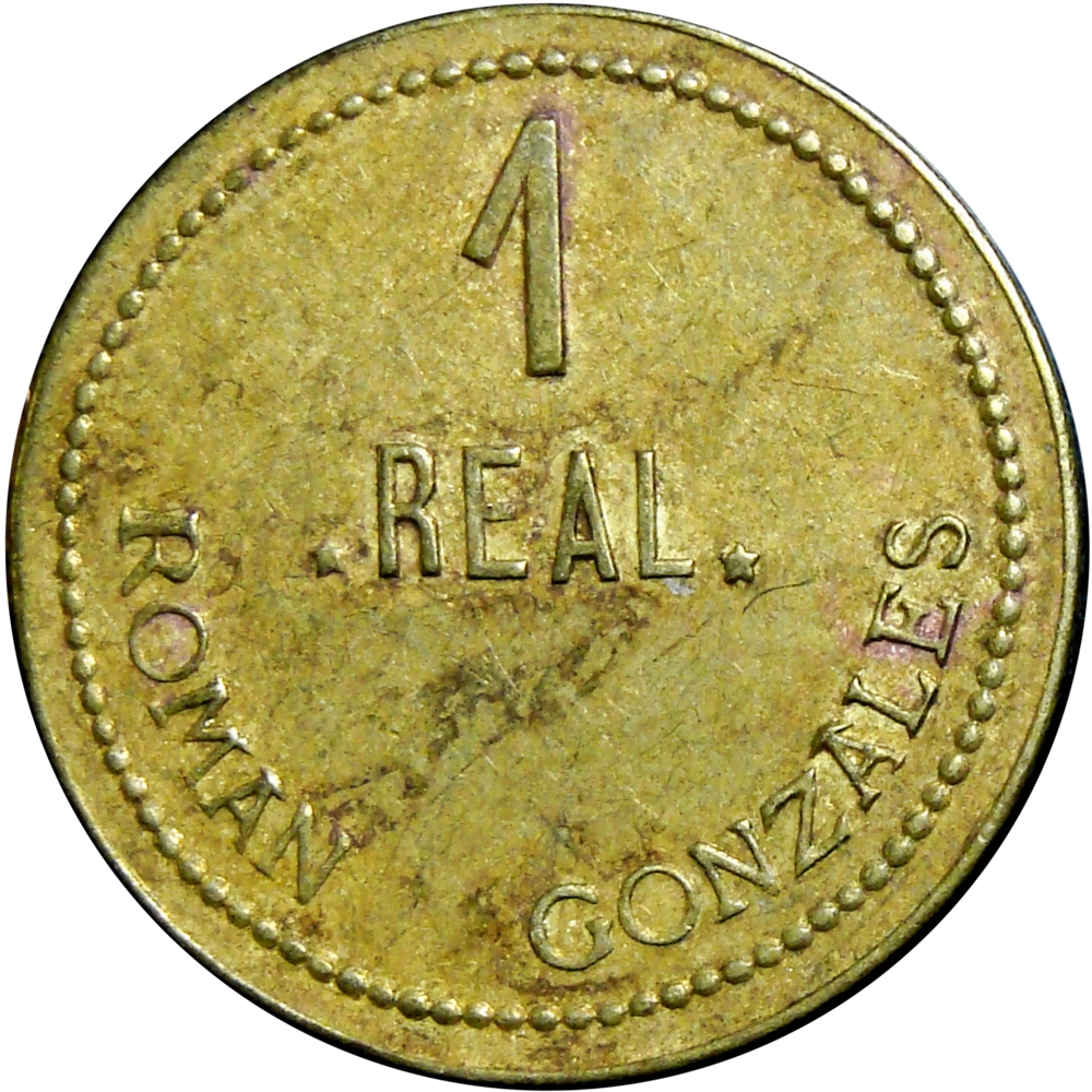 Venezuela Ficha Cachicamo Román Gonzáles 1 Real  - Numisfila