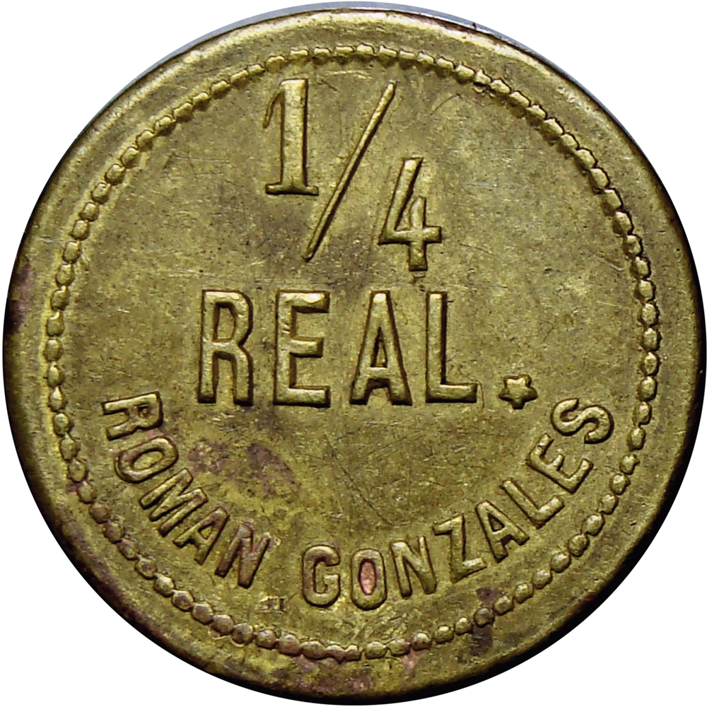 Venezuela Ficha Cachicamo Román Gonzáles ¼ Real  - Numisfila