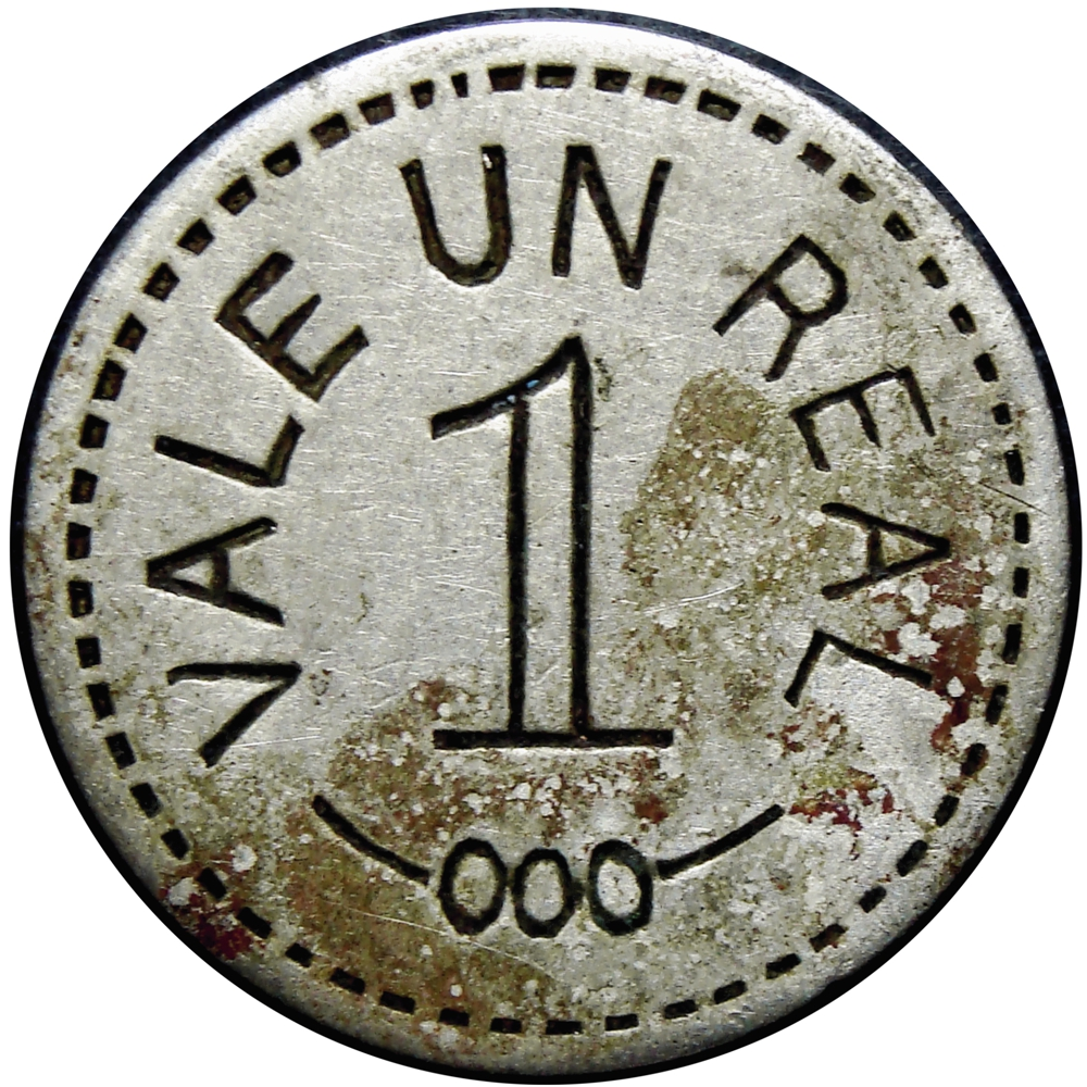 Venezuela Ficha Hacienda La Elvira Manuel S. Sierra Vale Un Real - Numisfila