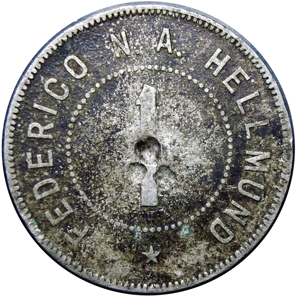 Venezuela Ficha Hacienda Guaracarumbo Una Medida Federico N.A. Hellmund   - Numisfila