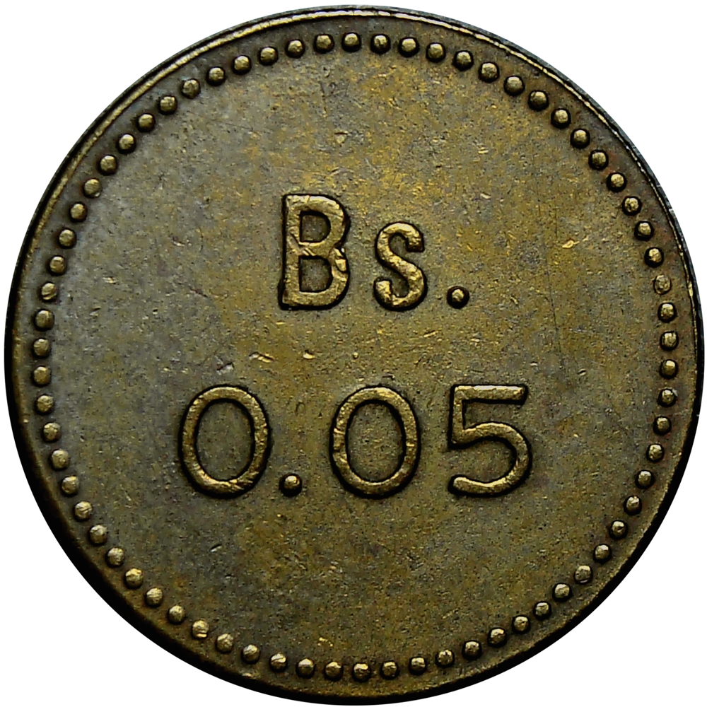 Lazareto Ficha Leproserías Isla Providencia 0,05 Cts 1939  - Numisfila