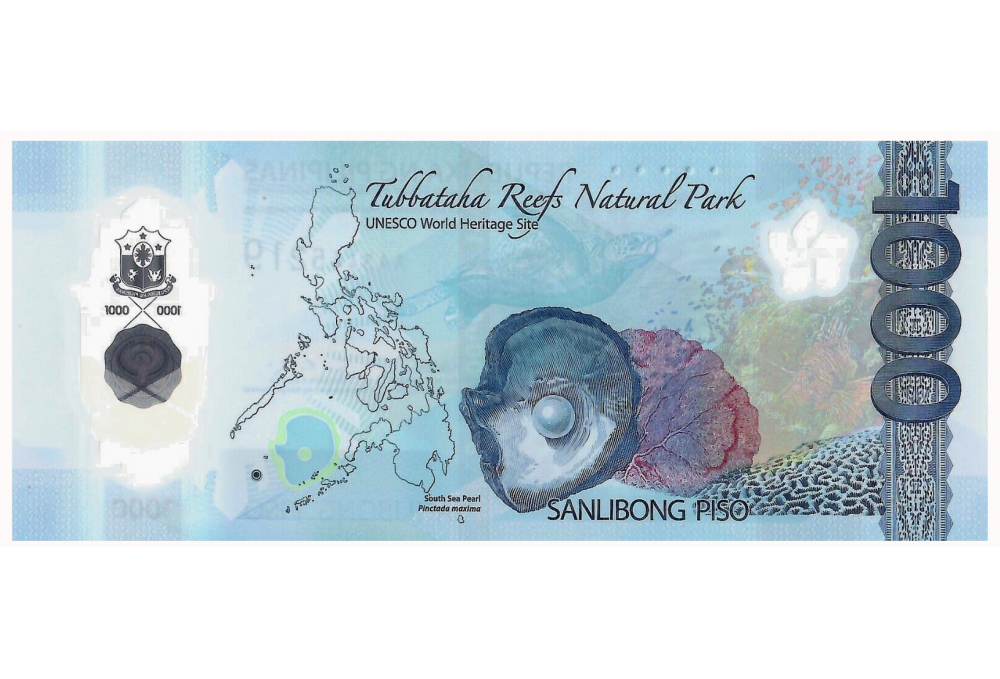Billete Plástico Filipinas 1000 Pisos 2022 Águila Filipina   - Numisfila