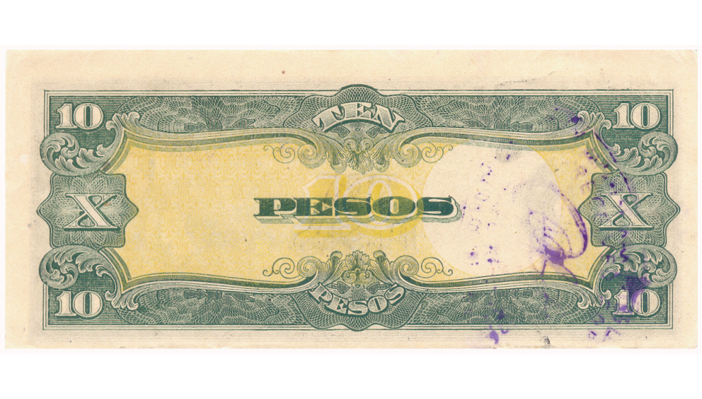 Billete Filipinas 10 Pesos 1943 Ocupación Japonesa  - Numisfila