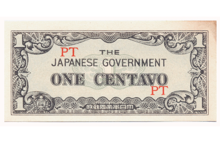 Billete Filipinas Un centavo 1942 Ocupación Japonesa - Numisfila