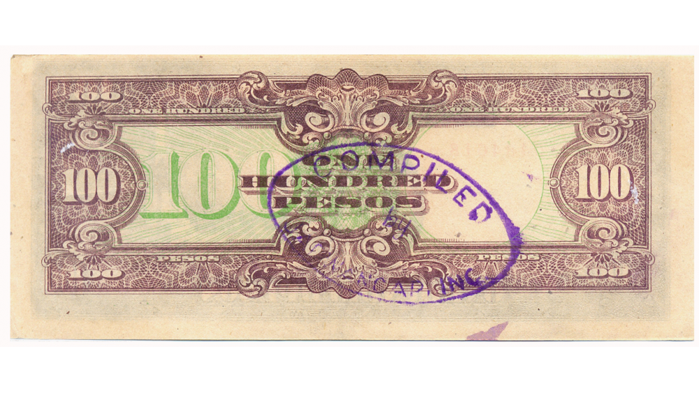 Billete Ocupación Japonesa 100 Pesos 1944 Filipinas   - Numisfila