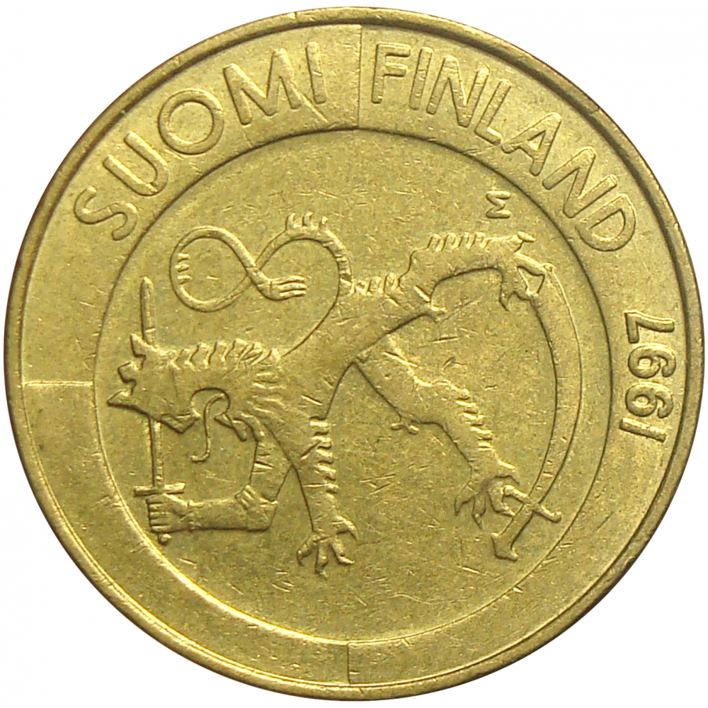 Moneda Finlandia 1 Marco 1993-1997  - Numisfila