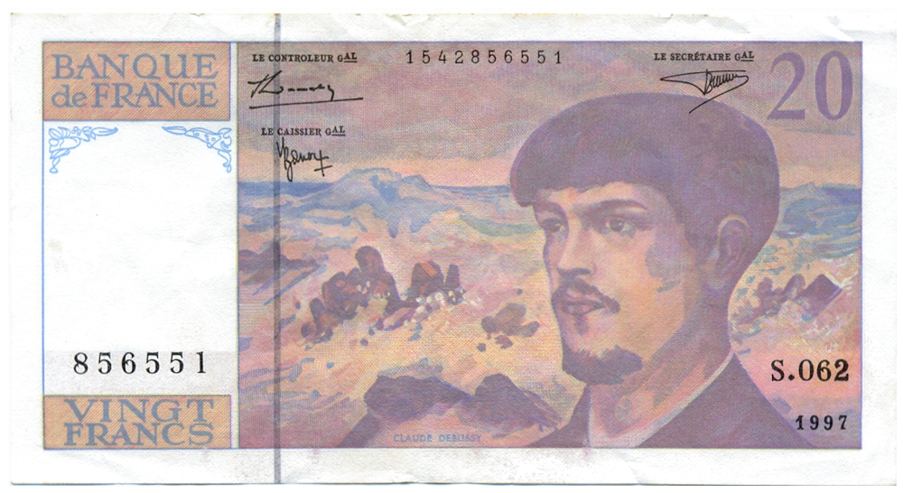 Billete Francia 20 Francs 1997  - Numisfila