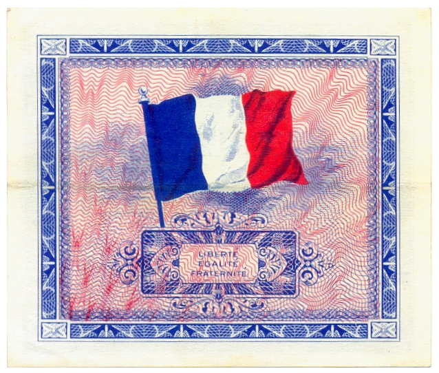 Billete Francia 5 Francos 1944 Uso Militar Aliado - EE. UU.   - Numisfila