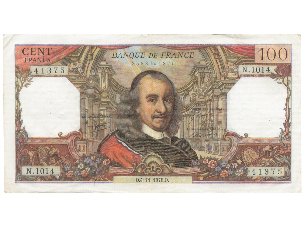Billete Francia 100 Francos 1976 Pierre Corneille - Numisfila
