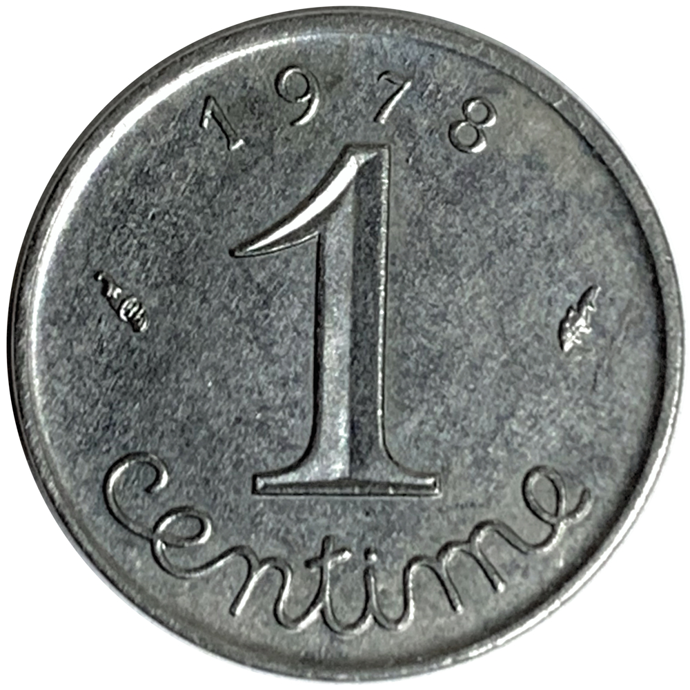 Moneda Francia 1 Centime 1978  - Numisfila