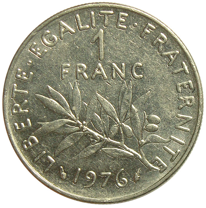 Moneda Francia 1 Franc 1960-2001 - Numisfila