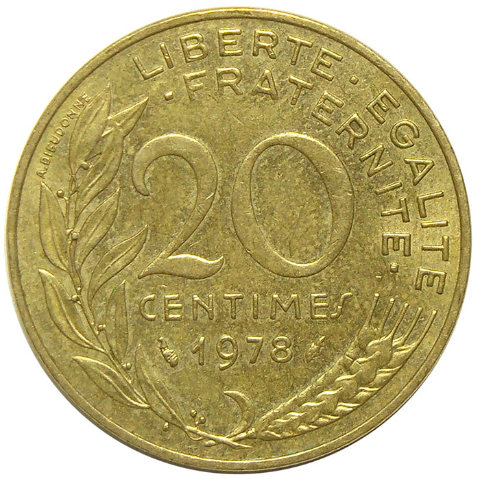 Moneda Francia 20 Centimos 1962-1986  - Numisfila