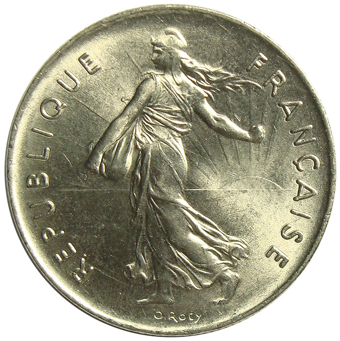 Moneda Francia 5 Francs 1970-1995  - Numisfila