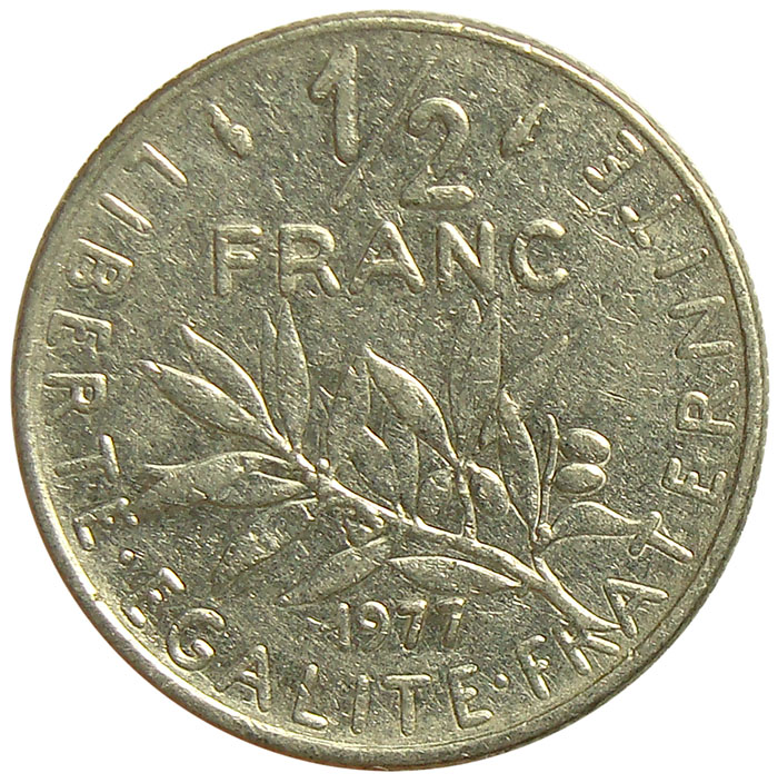 Moneda Francia 1/2 Franc 1965-1986  - Numisfila