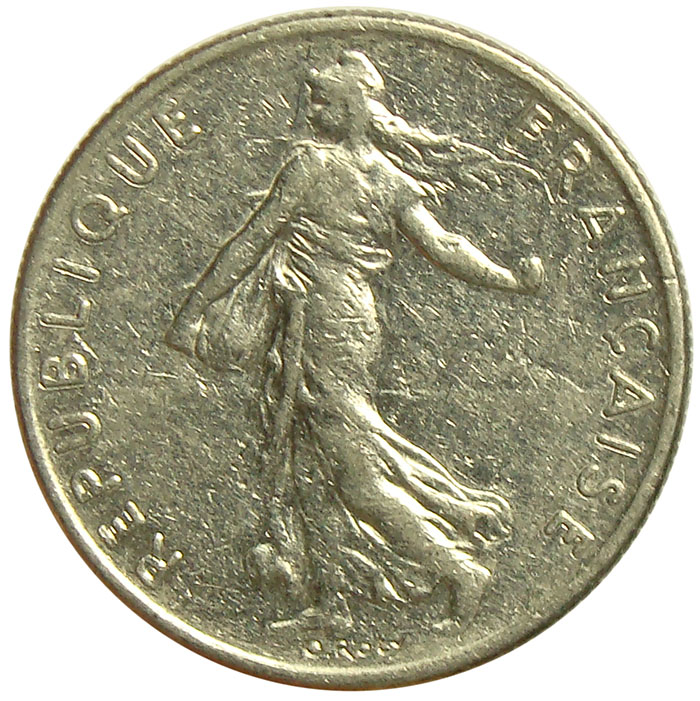 Moneda Francia 1/2 Franc 1965-1986  - Numisfila